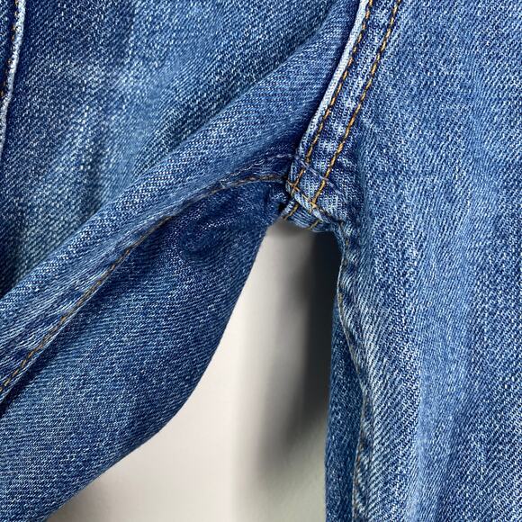 Reformation Blue Denim Celtic Cynthia High Pintuck Relaxed Fit Jeans Womens 26 - Picture 7 of 12